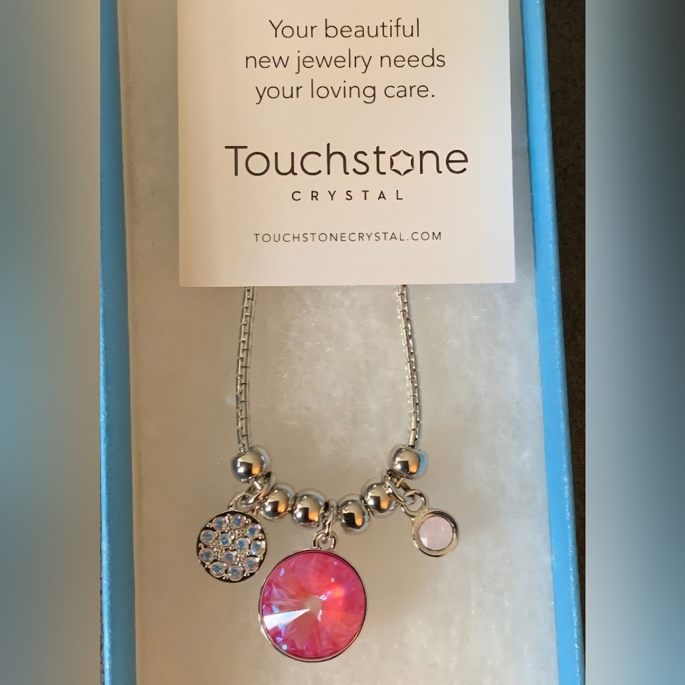 Touchstone Crystal Swarovski Three Wishes Necklace - Picture 7 of 8